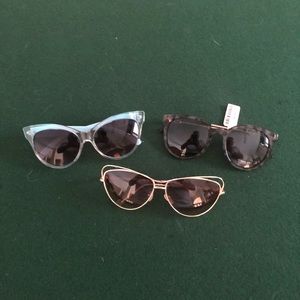 Trio of Women’s Fashion Sunglasses NWOT